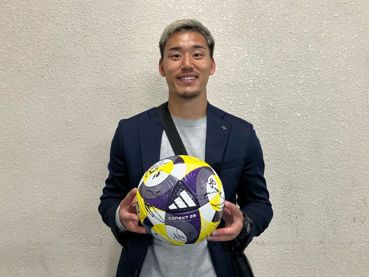 モンテディオ山形　選手サイン入りサッカーボール ⚒️ VICTORY AUCTION 開催 ⚒️ 今シーズンより勝利した全ての試合で