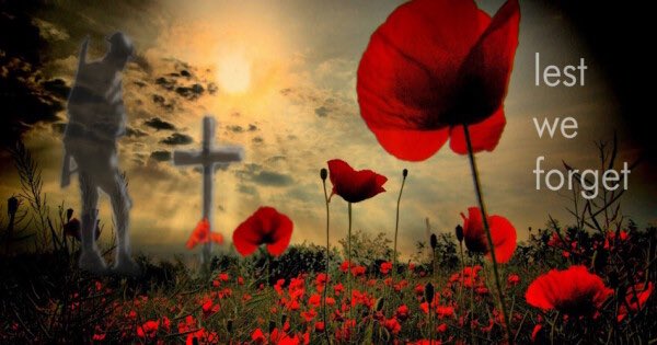 They shall grow not old, as we that are left grow old.
Age shall not weary them, nor the years condemn.
At the going down of the sun and in the morning,
We will remember them.

Lest we forget.