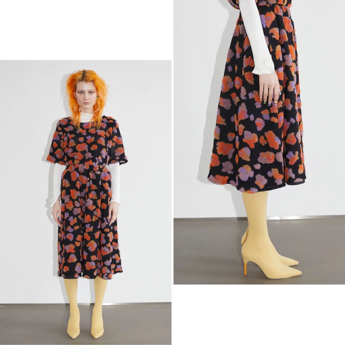 MANOAinter's tweet image. New Arrival☁️FRANZIUS

前のトップとセットアップになるスカート。ウェストゴムで、ミモレ丈のフレアシルエット。裾線がひらひら〜っと揺れて、超ラブリー🩷
黒ベースなので、意外と色々なトップと合わせやすく、冬スタイルのアクセントになってくれそう。
¥67100
#franzius #skirt #2025aw