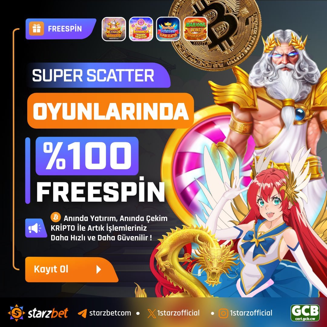 📱: cutt.ly/3wJTSJ4a

⭐️STARZBET'TE YENİ BONUS GELDİ

%100SUPER SCATTER FREESPİN

2.000TL Yatırıma→2.000TL Değerinde FS→Kod: super2000tl

1.000TL Yatırıma→1.000TL Değerinde FS→Kod: super1000tl

500TL Yatırıma→500TL Değerinde FS→Kod: super500tl

🤞Kazanmak Çok Kolay🏆