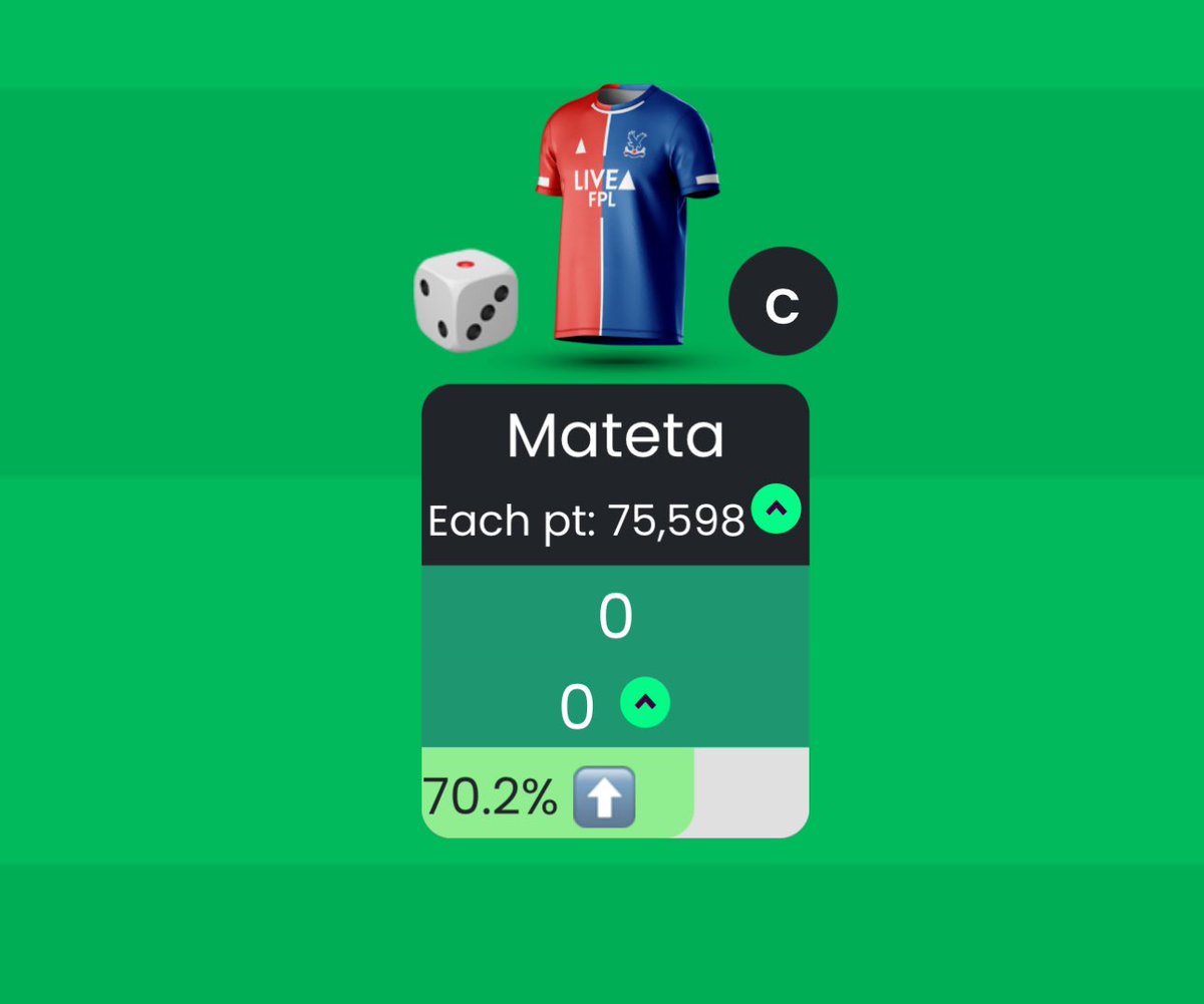 Today is about one man 🩵 😍

Jean-Philippe Mateta 💥 

#FPLCommunity #FPL #FantasyFootball