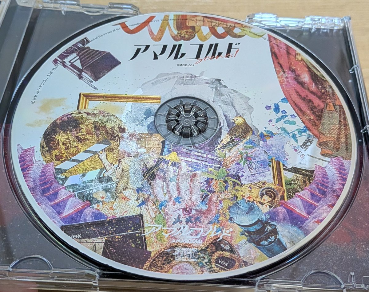 Amarcord『アマルコルド SCENE 1』届いた！ポストカードやらサインやら盛りだくさんでうれしいです。ディスクきれい〜