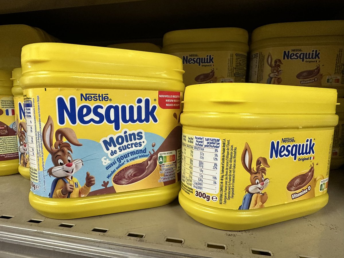 habib_shoukry's tweet image. Hello @Nestle 
75g de sucre pour 100g dans la recette de Nesquik … Ça s’appelle du sucre au cacao 😏