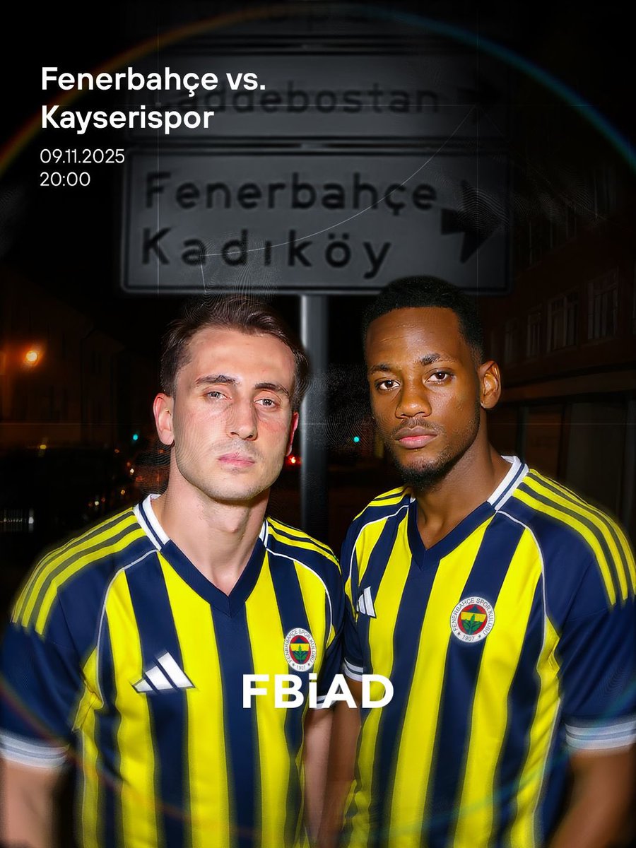 #MaçGünü 💛💙

⚽Trendyol Süper Lig 12. Hafta
🆚Kayserispor
🗓️09.11.2025
🕛20:00

#FBİAD #Fenerbahçe #birliktegüçlüyüz #maç #FenerinMaçıVar #FBvKS