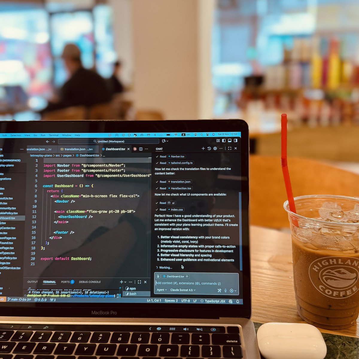 derek_in_tech's tweet image. Vibe coding moment 🧑‍💻
Laptop + VS Code + Copilot + Coffee + Lofi music = 💡
#buildingpublic