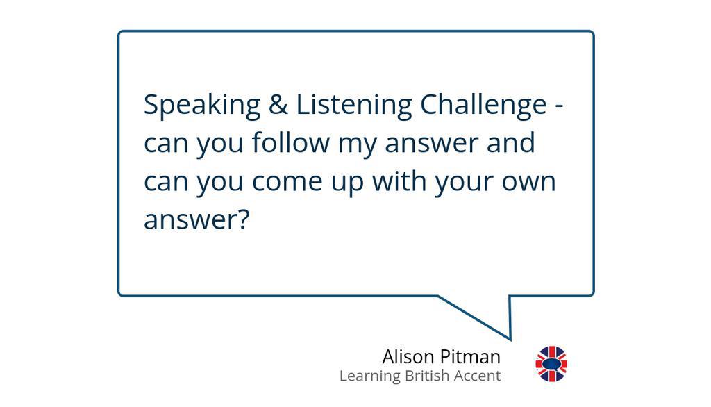 LearnBritaccent's tweet image. British English Speaking Challenge Day 3: lttr.ai/Akx4i

#speakingchallenge #britishaccent #speakBritish