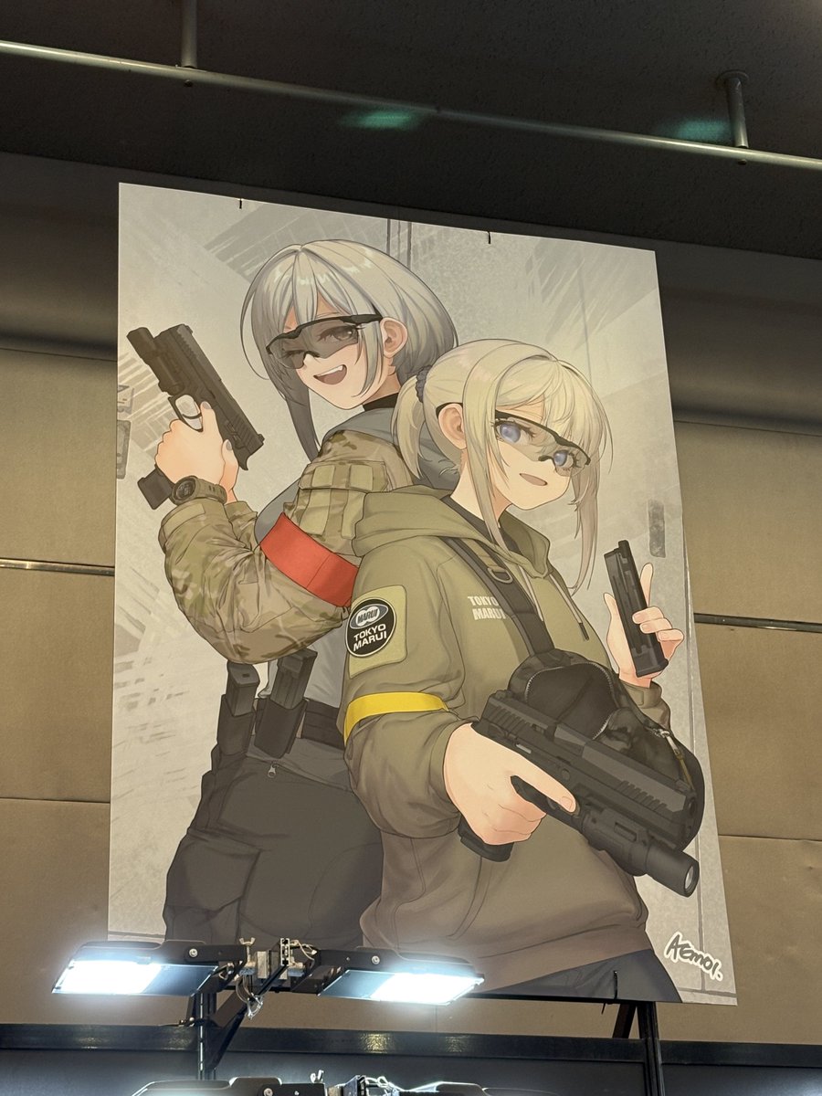 マルフェスで3MIゲームマーカーが展示マネキンに！あとアルマ君のイラストも良い〜〜