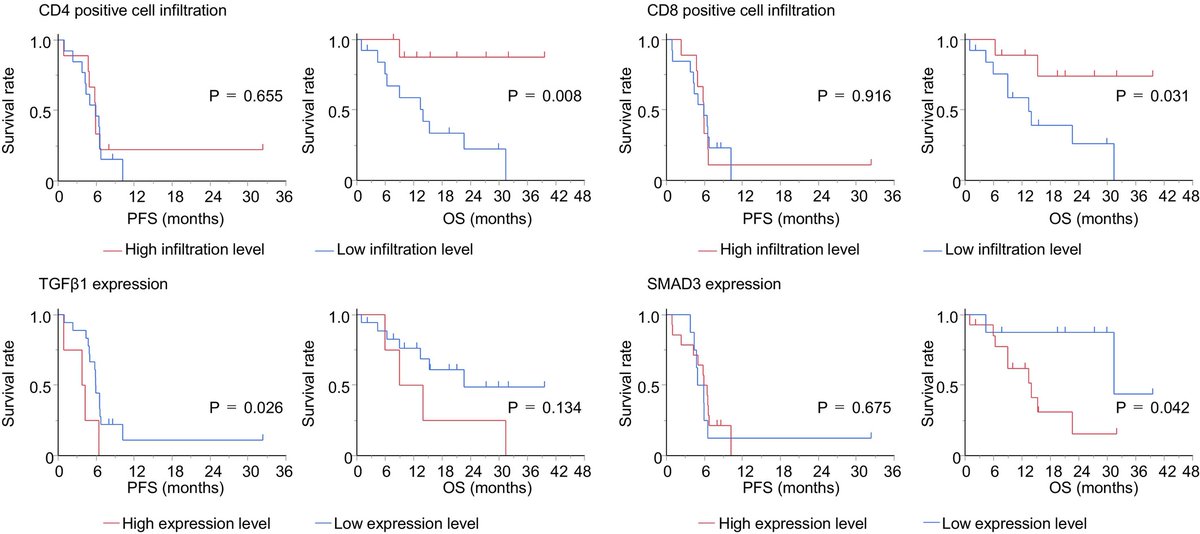Wiley_CancerRep's tweet image. Seto et al. assessed correlation between tumor-infiltrating immune cells, expression levels of TGFβ1 &amp;amp; SMAD3, &amp;amp; survival of patients with small cell lung cancer after treatment with immune checkpoint inhibitors plus chemotherapy.
doi.org/10.1002/cnr2.7…
#CancerReports #Wiley