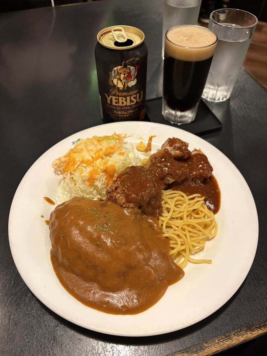 ニッキー・アースティンきた😼
トルコライス美味しかった😚
洋食とプレミアムブラックの相性良すぎる😸