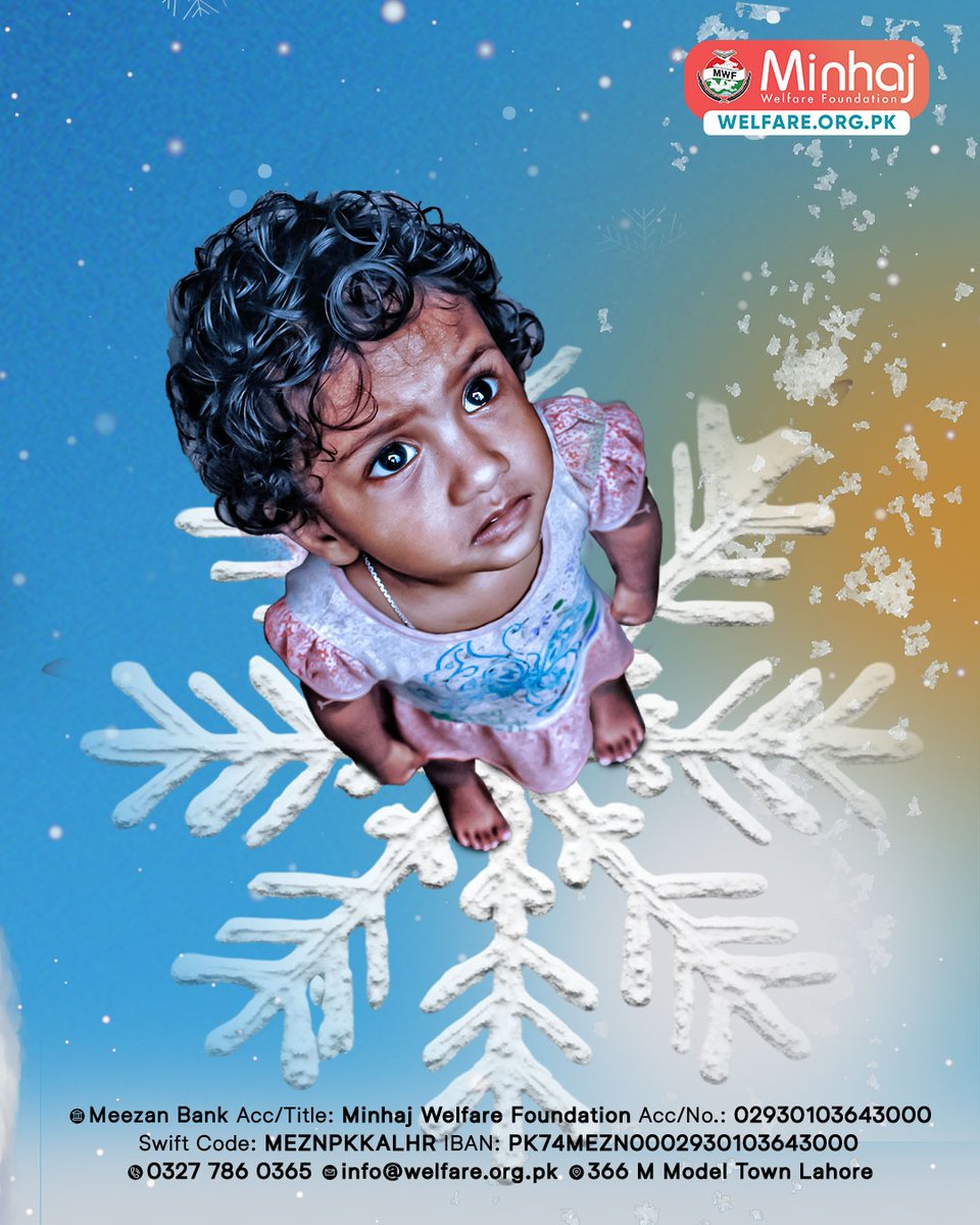 MWF_Pakistan's tweet image. 🥶 Winter threatens lives when the cold isn’t just weather.

💔 Your compassion can bring them warmth and hope.

👉 Donate today to help deliver life-saving winter aid.

🔗 welfare.org.pk/winterappeal/

#MWF #WinterAppeal #WinterRelief #CareAgainstTheCold