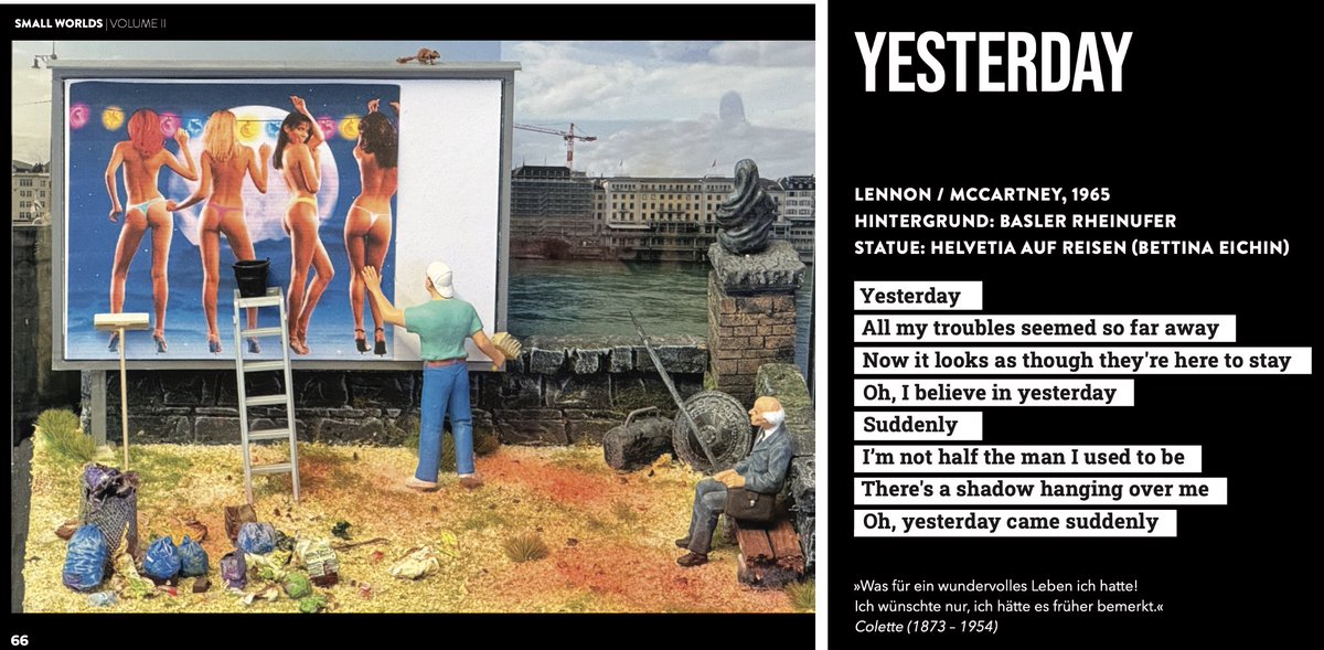 #Dioramas inpired by #Songs #Beatles #Yesterday #Lennon #McCartney 1956

Bildband SMALL WORLDS II kann direkt beim Verlag bestellt werden:
editionkoenigstuhl.com/produkt/small-…