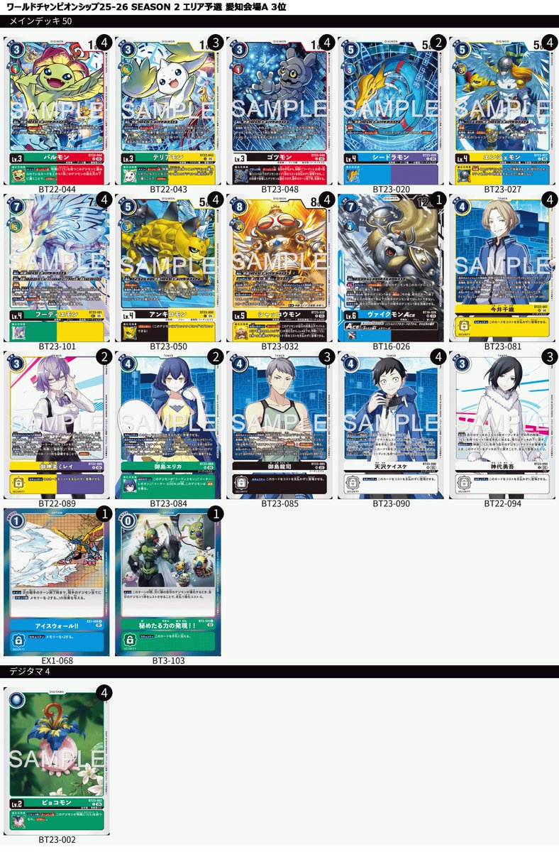 デジモンカードゲーム ワールドチャンピオンシップ SEASON 2 エリア