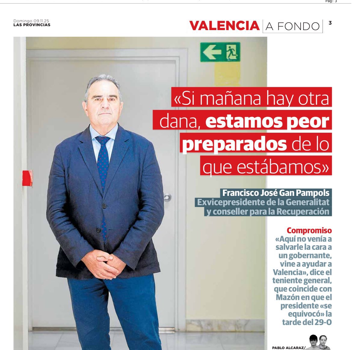 Gan Pampols reconociendo que la etapa de Mazón, y la suya propia, en el Consell ha sido perjudicial para los valencianos.

Hay que echarlos con el voto.

Volem Votar.