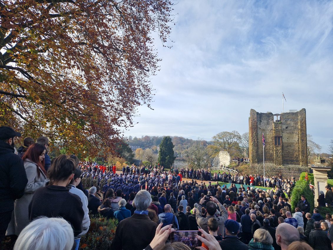 A memorable and moving service in #Guildford this morning.