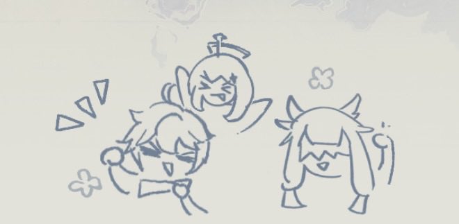 0929yo's tweet photo. 原神の魔人任務で出てくるこの絵めっちゃ可愛いやん
 #原神 https://t.co/RZlIR3wsOm