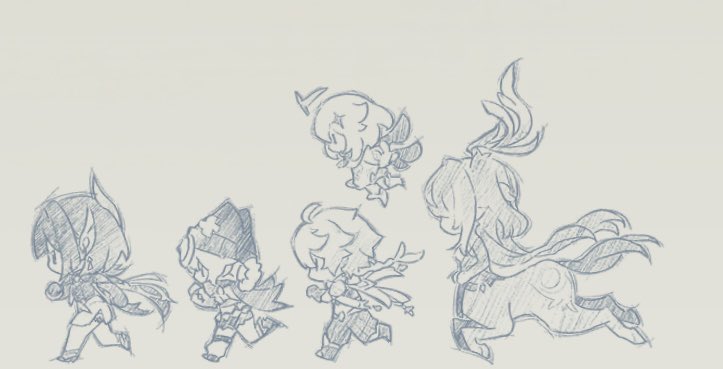 0929yo's tweet photo. 原神の魔人任務で出てくるこの絵めっちゃ可愛いやん
 #原神 https://t.co/RZlIR3wsOm