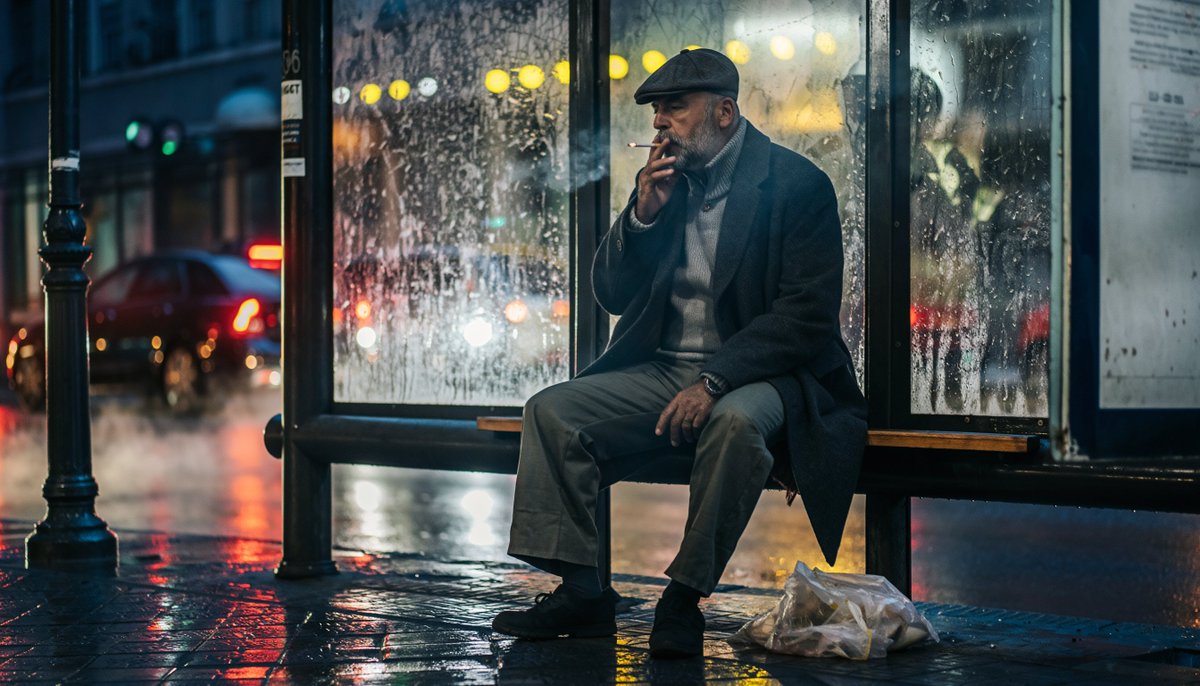 Rainy Istanbul scene