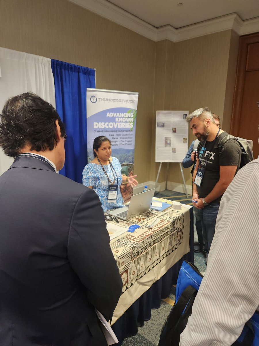 AWETSXV's tweet photo. Day 2 at the New Orleans Investment Conference with Country Manager @prinaschand and Bobby Dhaliwal #fiji #gold #copper #zinc https://t.co/QEBYdy3tfM