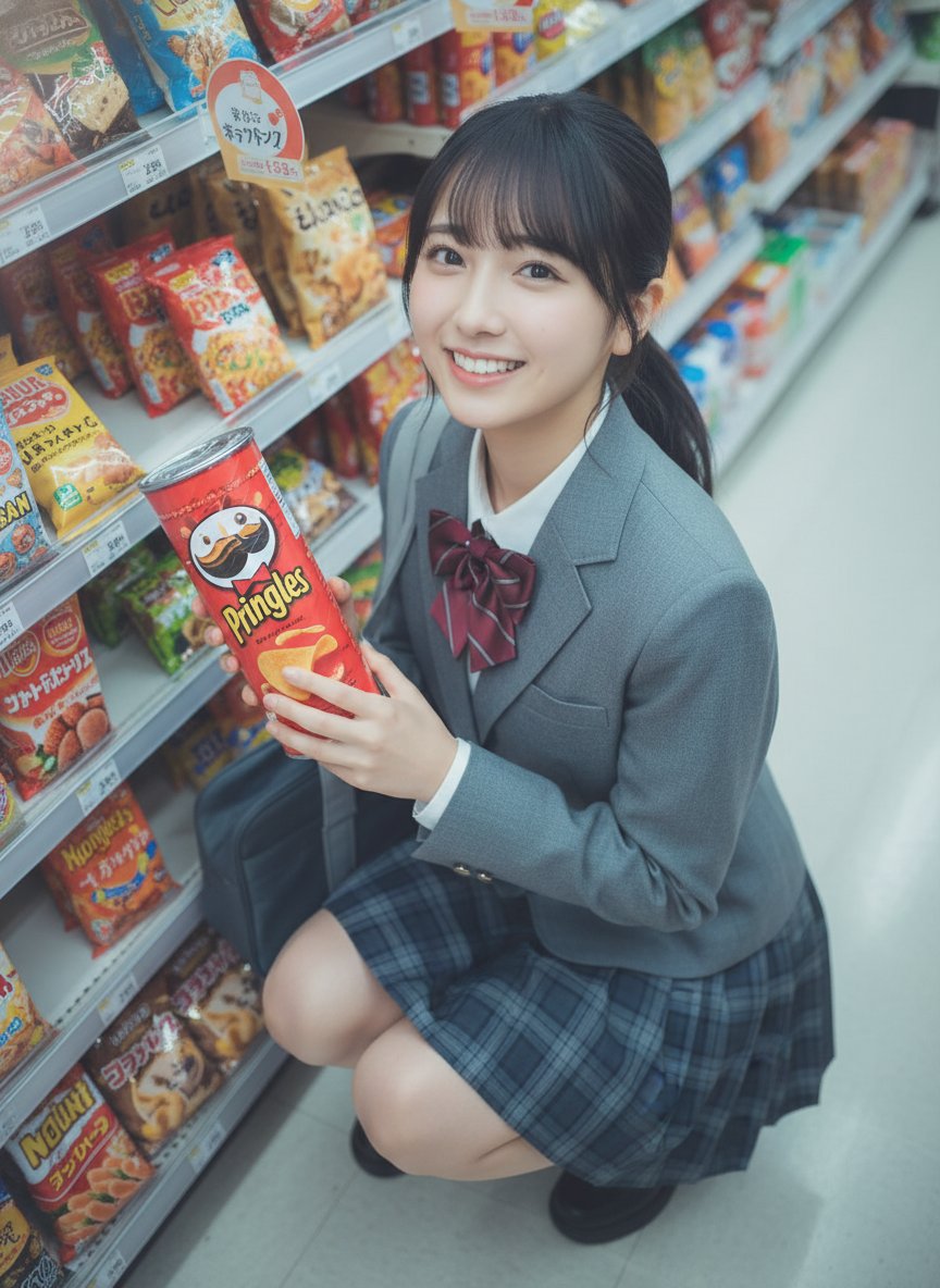 ｢これ…買っていい😃？｣
#AIart #AIgirl #AI美女リアル #制服
#AI美女  #AIイラスト #女子高生