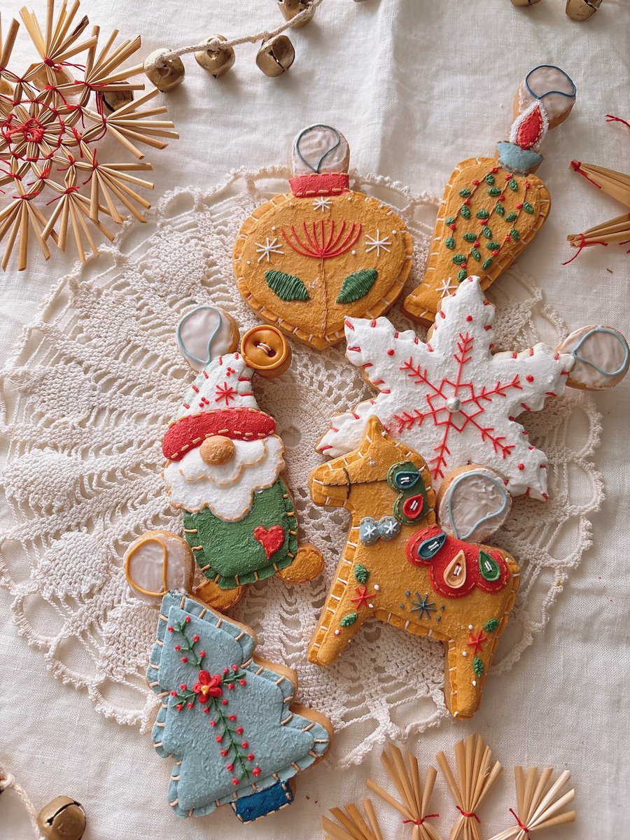 【まーちゃん さま】* vintage ❀ パンや焼き菓子オーナメントのツリー まーちゃん さま】* vintage ❀ パンや焼き菓子オーナメントのツリー