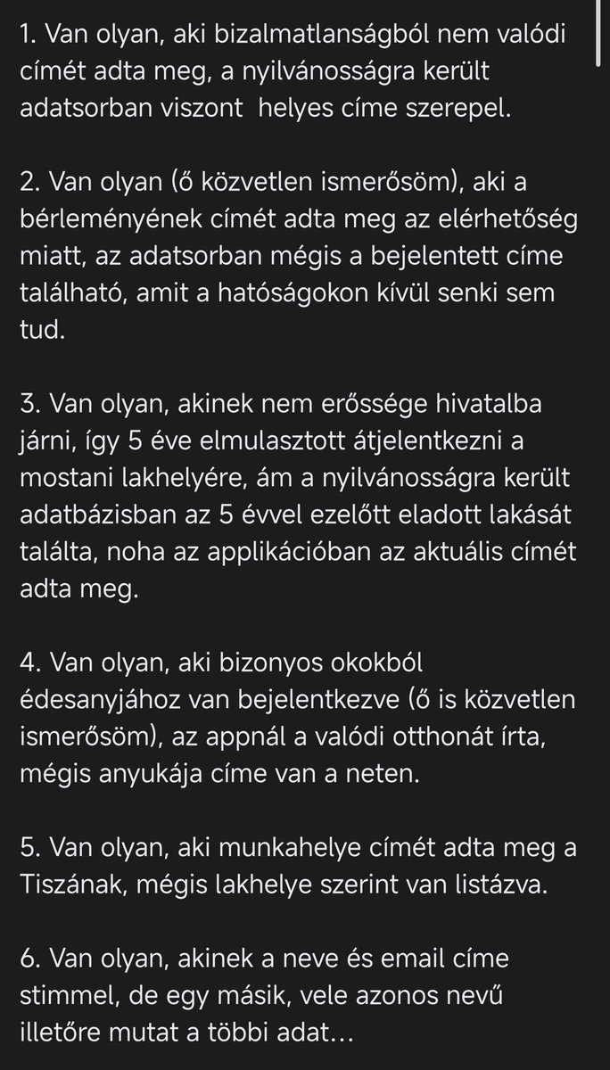 Az ellopott adatbázist "összefésülték" egy hivatalos nyilvántartásból származó adatokkal, pontos, térképre tehető lakcímeket is tartalmazott. Egy ilyen lakcímlista csak egy központi kormányzati nyilvántartásból, például a Személyiadat- és Lakcímnyilvántartásból (SZL) származhat.