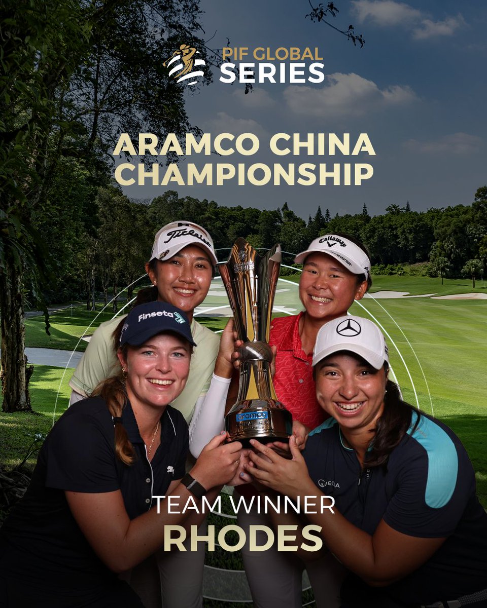 PIF_en's tweet image. Congratulations to Ruixin Liu, winner of the Aramco China Championship, part of the PIF Global Series, and to the winning team, Team Rhodes.