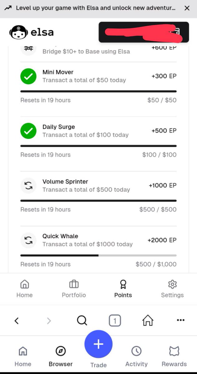 แค่คุยกับ <a href="/HeyElsaAI/">HeyElsa</a> ในช่อง messenger บน base app + ทำ transaction  ตอนนี้ สามารถเก็บแต้ม airdrop ได้แล้วเด้อจย้า ทำ 1 ได้ถึง 2 แถมเสียค่า fee น้อยกว่าทำบนเว็ป 2 เท่าเลยทีเดียวเชียว

ใครกาว base ใครกาว ElsaAI ก็ โพสต์อะไรเล่นๆตอนเช้า แล้วหันไปคุยกะ AI ให้ swap เงิน ช่วงเมาขี้ตา