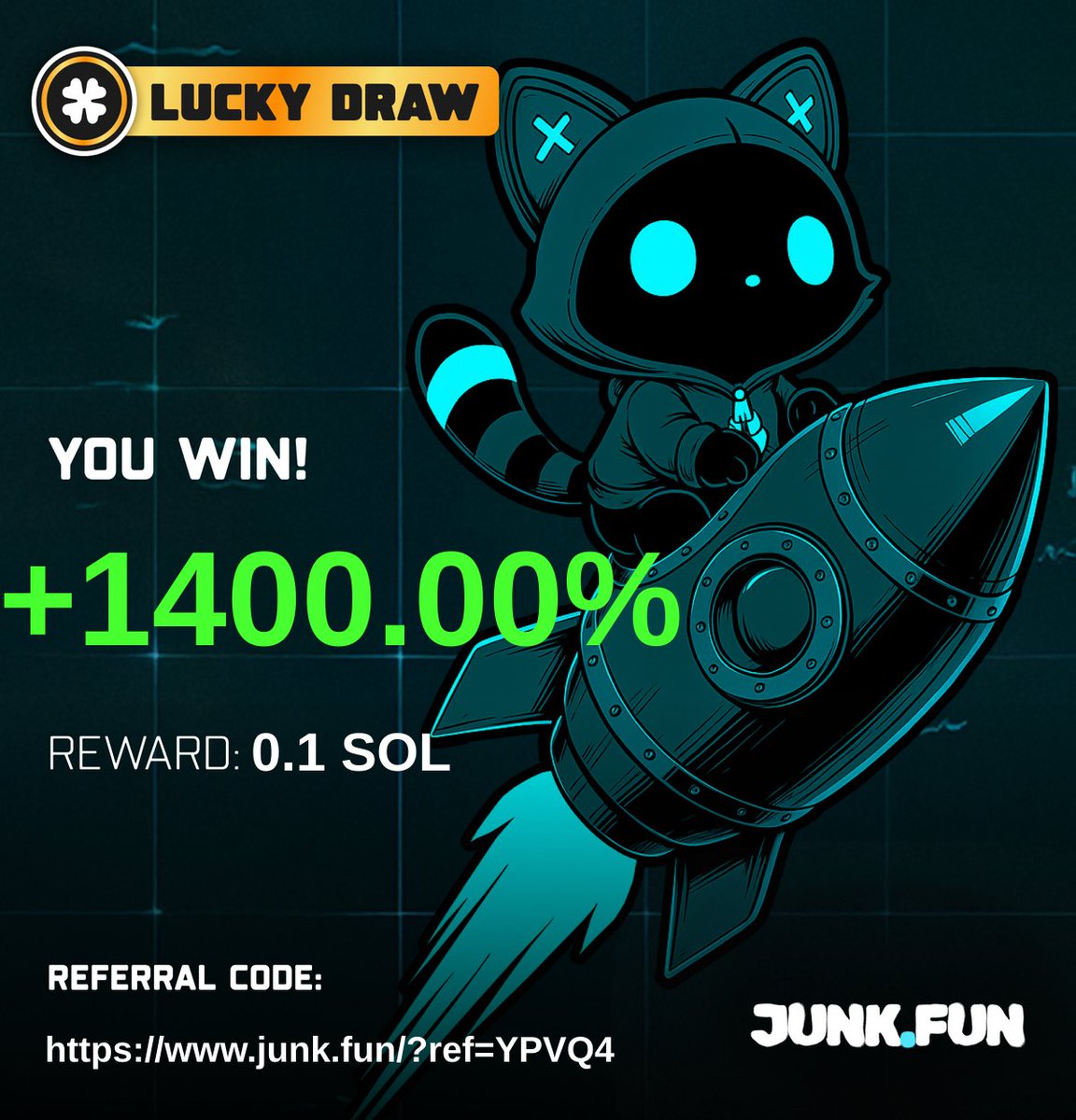 I'm up +1400.00% by junking my dead memecoins on <a href="/junkfun_/">junk.fun</a> this week. Way too easy.
Thanks <a href="/mantanetwork/">Manta Network (🔱,🔱)</a> and <a href="/bonk_inu/">BONK!!!</a>!
Junk your dead memes too: junk.fun/invite/YPVQ4