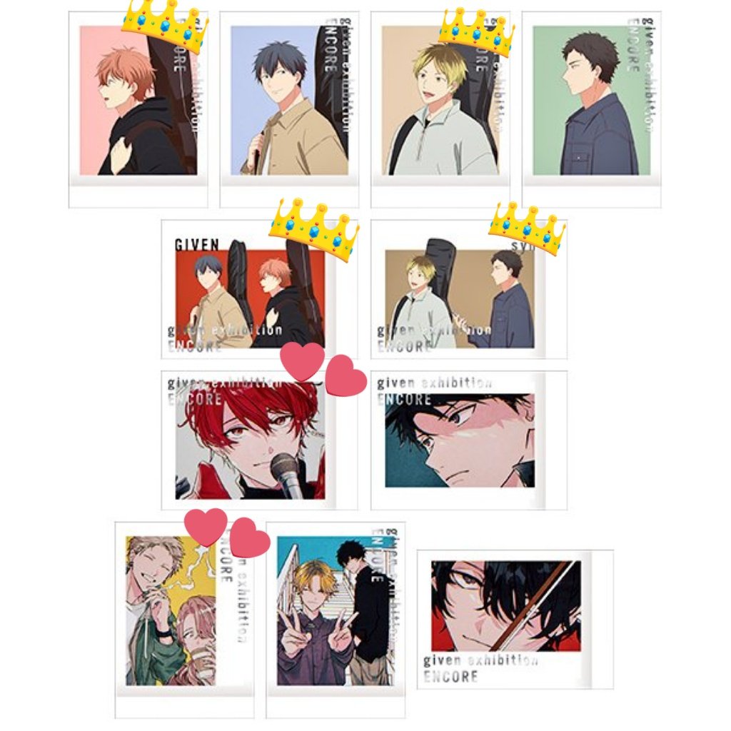 sera_stellar's tweet photo. 【交換】ギヴン展 物販 特典 ぱしゃこれ

【譲】👑 
【求】︎💕︎

現在アニメイト池袋におります。
後日の場合郵送希望です。 https://t.co/UC2KtDuiyT