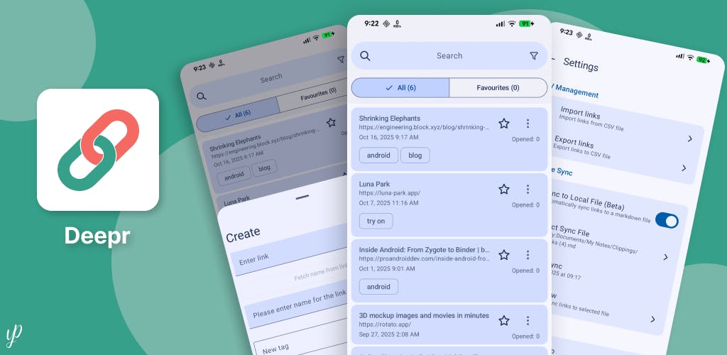 Deepr : Read Later &amp; Saver: Organize articles, videos with tags. producthunt.com/products/deepr… by <a href="/yogeshpaliyal/">Yogesh Paliyal 🇮🇳</a>