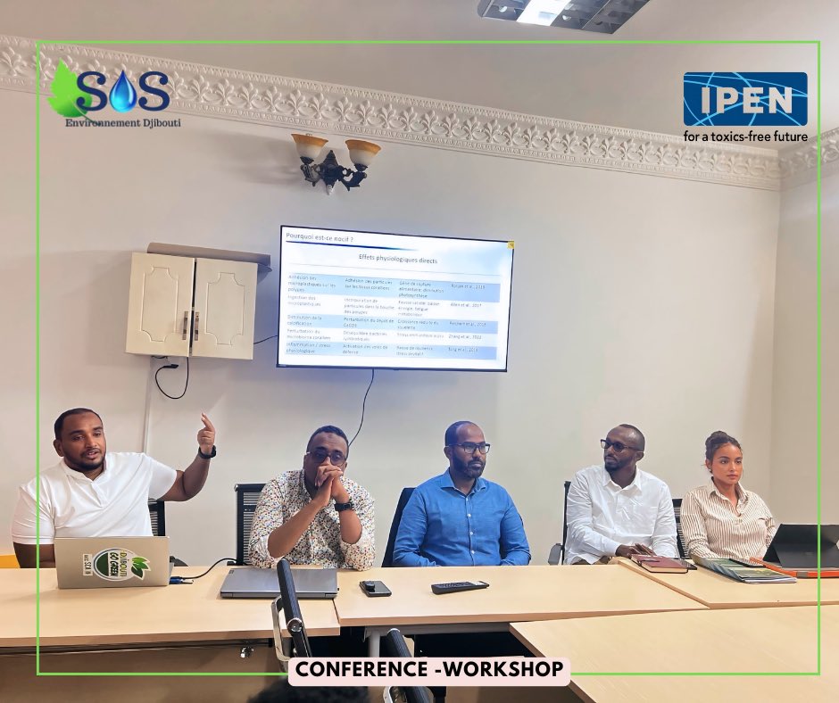 Medoh9FK's tweet photo. Je tiens à féliciter chaleureusement tous les jeunes participants et experts engagés de la conférence-atelier intitulée "Pollution plastique : Quels impacts?". Vers quelles alternatives ?” 

Ensemble, on apprend, on agit, on inspire.

Le changement est en marche. 
@sos_djibouti https://t.co/jT8mHceIrF