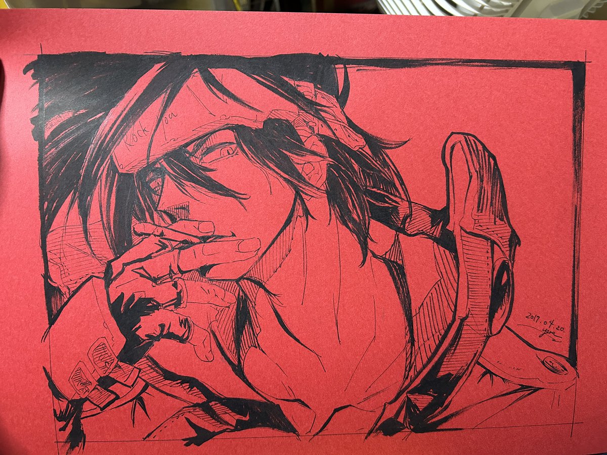 昔のソルのアナログ絵出てきた