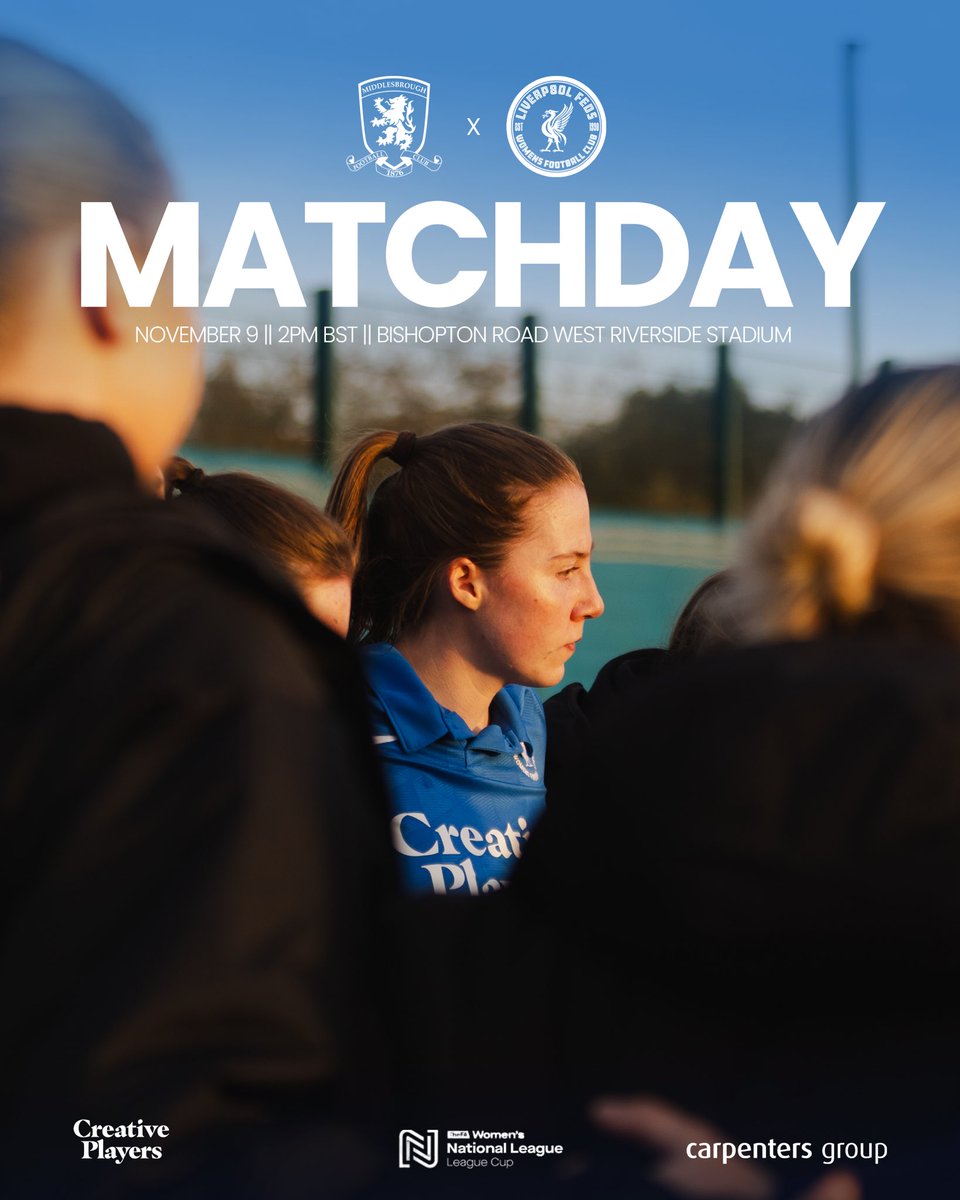LiverpoolFeds's tweet photo. MATCHDAY!!! 

Off on our travels to the north east as we face @BoroWomen in the @FAWNL Cup! 

Come on Feds 💙 https://t.co/FaCrm6UtQ5