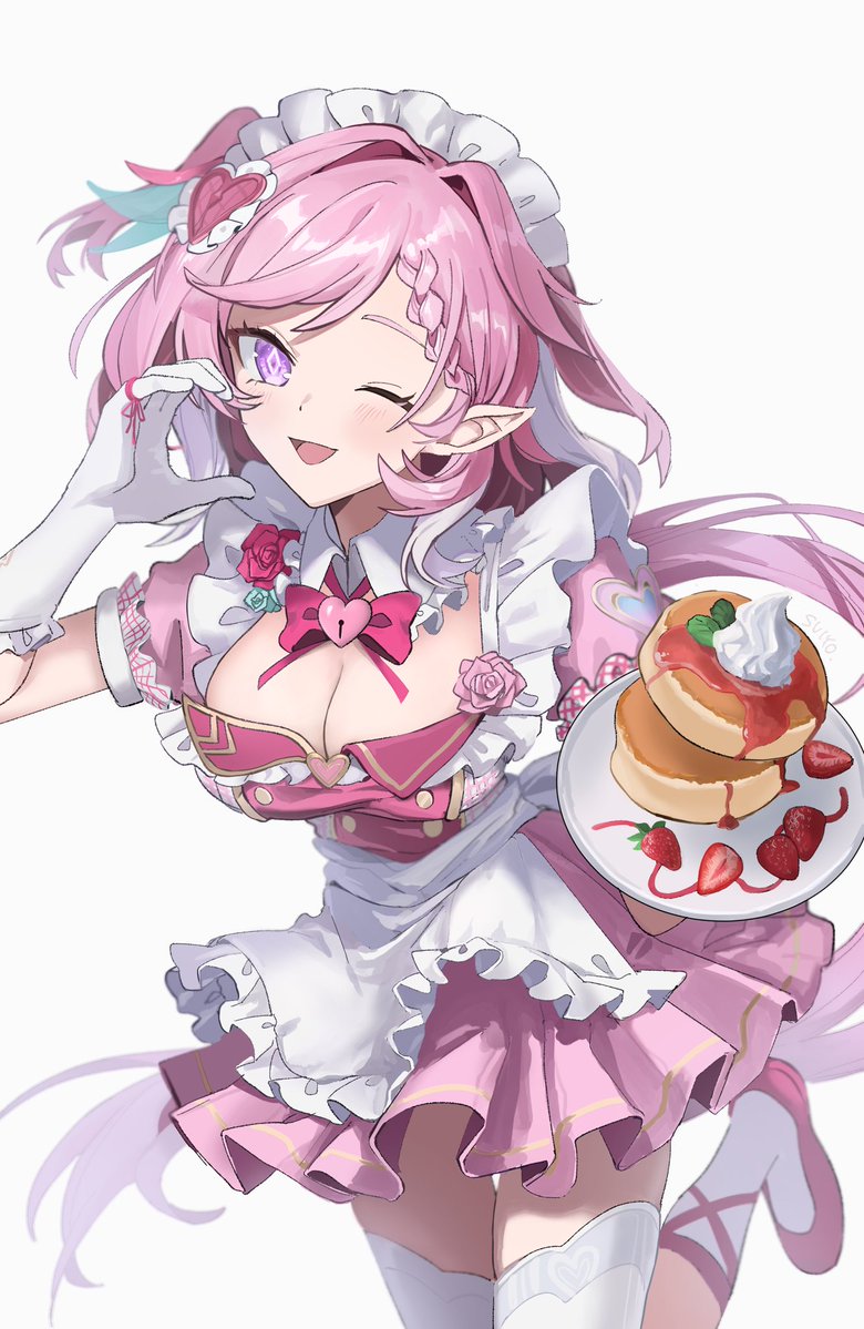 oinari_33's tweet image. キュートな愛のメイドさん🩷

#LiveWithElysia  #崩壊3rd