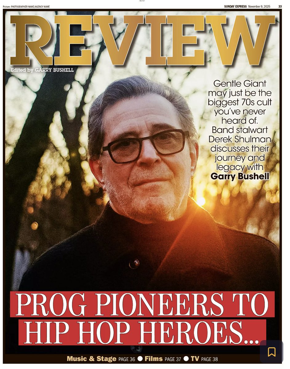 Check out Cover feature in Review section of #SundayExpress today. #DerekShulman #GentleGiant talks about his career in music #GentleGiant &amp; Record label exec. He signed <a href="/BonJovi/">Bon Jovi</a>,  <a href="/Pantera/">Pantera</a> <a href="/slipknot/">Slipknot</a> &amp; helped out @AC/DC &amp; more - out on 14th Nov.