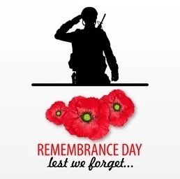 They shall not grow old,
as we that are left grow old
Age shall not weary them,
nor the years condemn
At the going down of the sun and in the morning,

WE WILL REMEMBER THEM 

#LestWeForget #RemembranceDay
