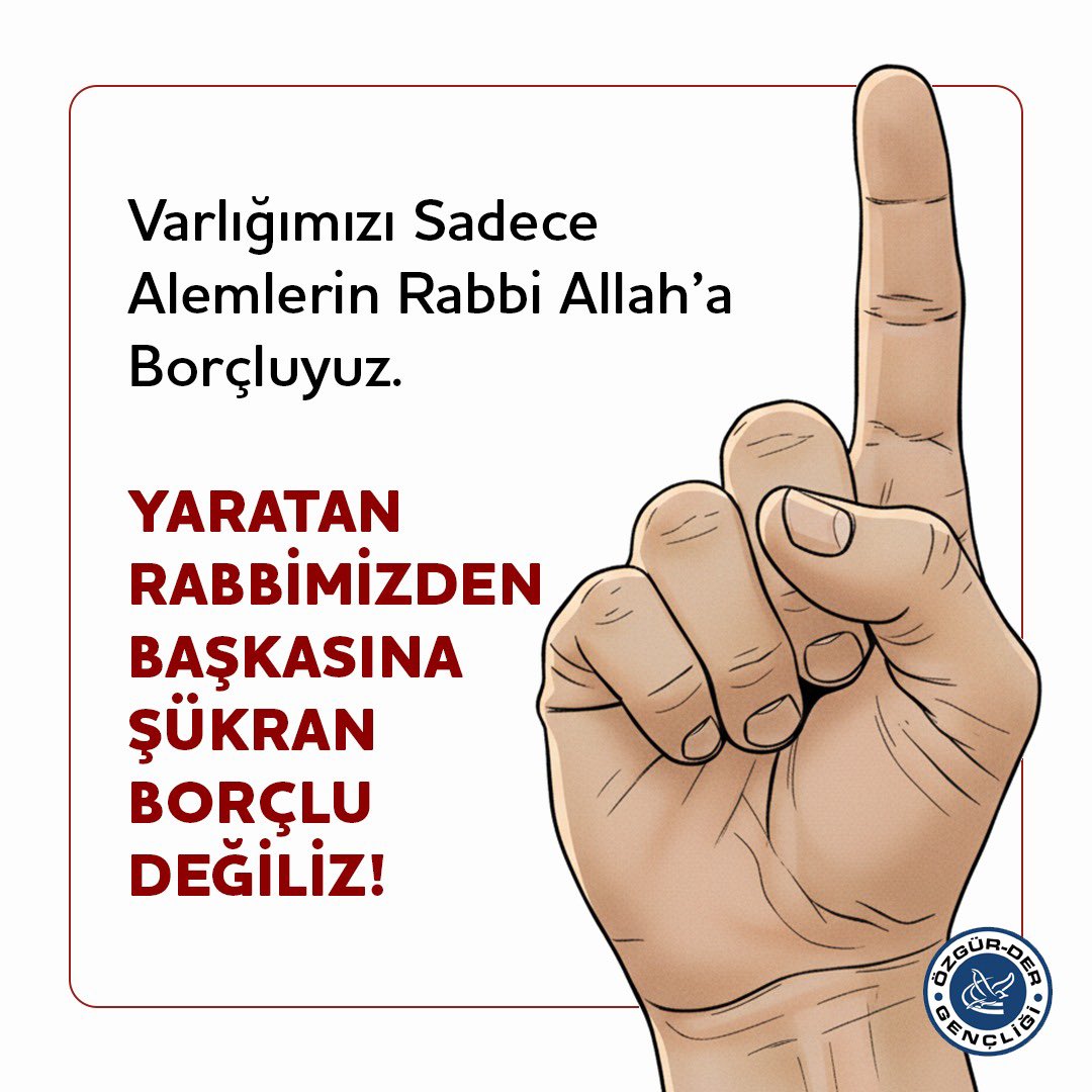 Varlığımızı sadece alemlerin Rabbi olan Allah'a borçluyuz!

Yaratan Rabbimizden başkasına borçlu değiliz!