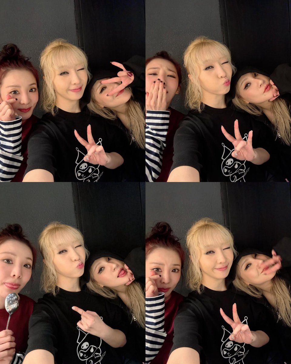 2NE1 CL, DARA &amp; MINZY selfie today💕

#2NE1atWaterbombMACAO
