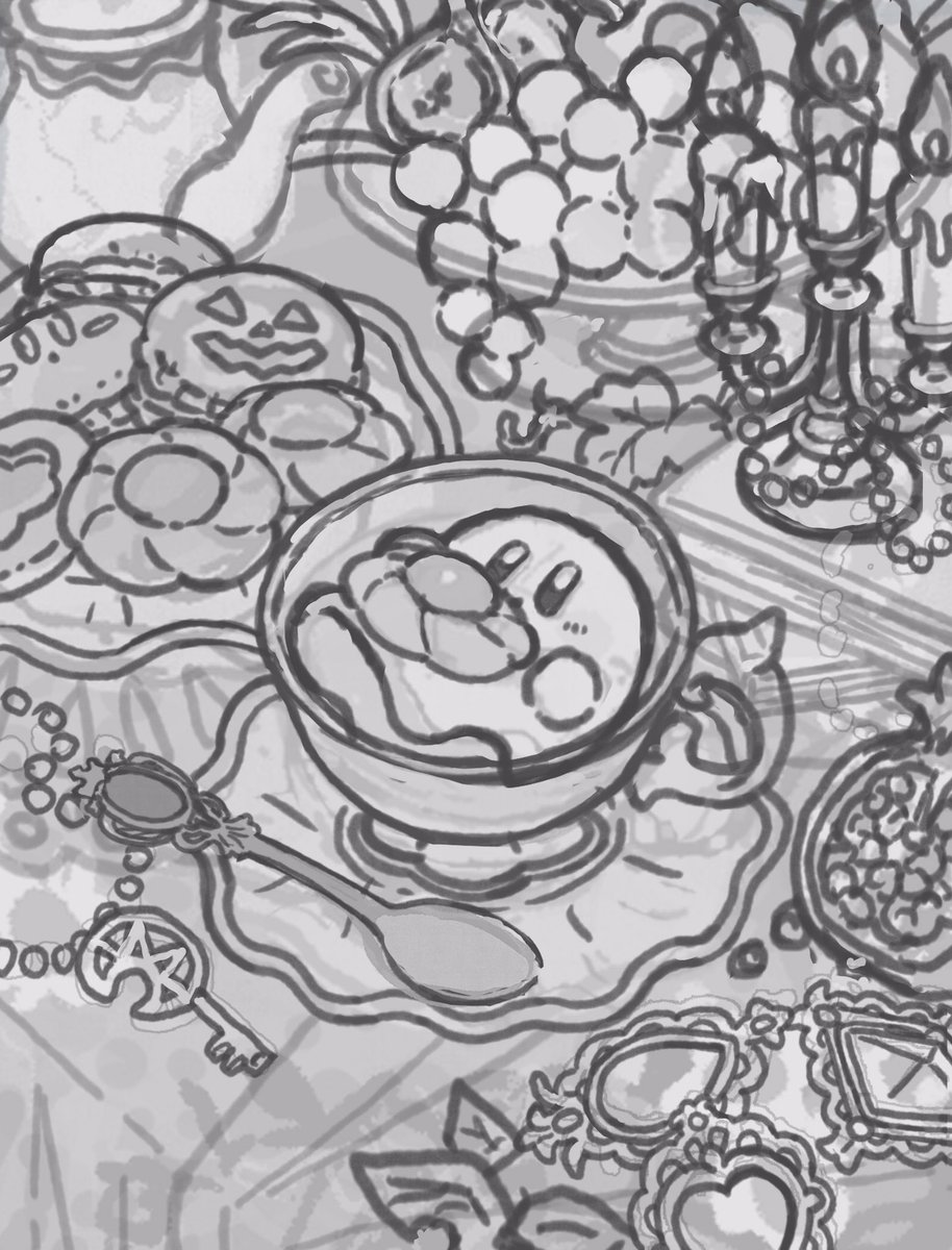 Harukui_i's tweet photo. せっかくだしメイキング載せとくか…
気合い(ラフ)→気合い(下描き)→気合い(塗り)→気合い(加工) https://t.co/jPKgKqNVKT