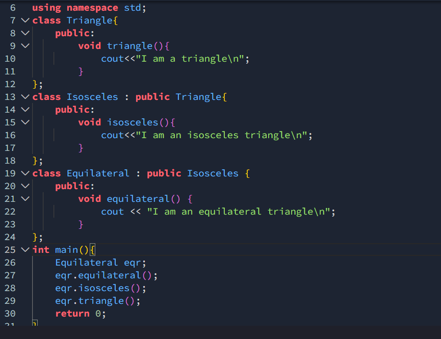 nivedita_s0001's tweet image. #Day37 of #150DaysLevelUp with @siamjuit 
Problem : Multi Level Inheritance
#hackerrank #CodingChallenge #ProblemSolving