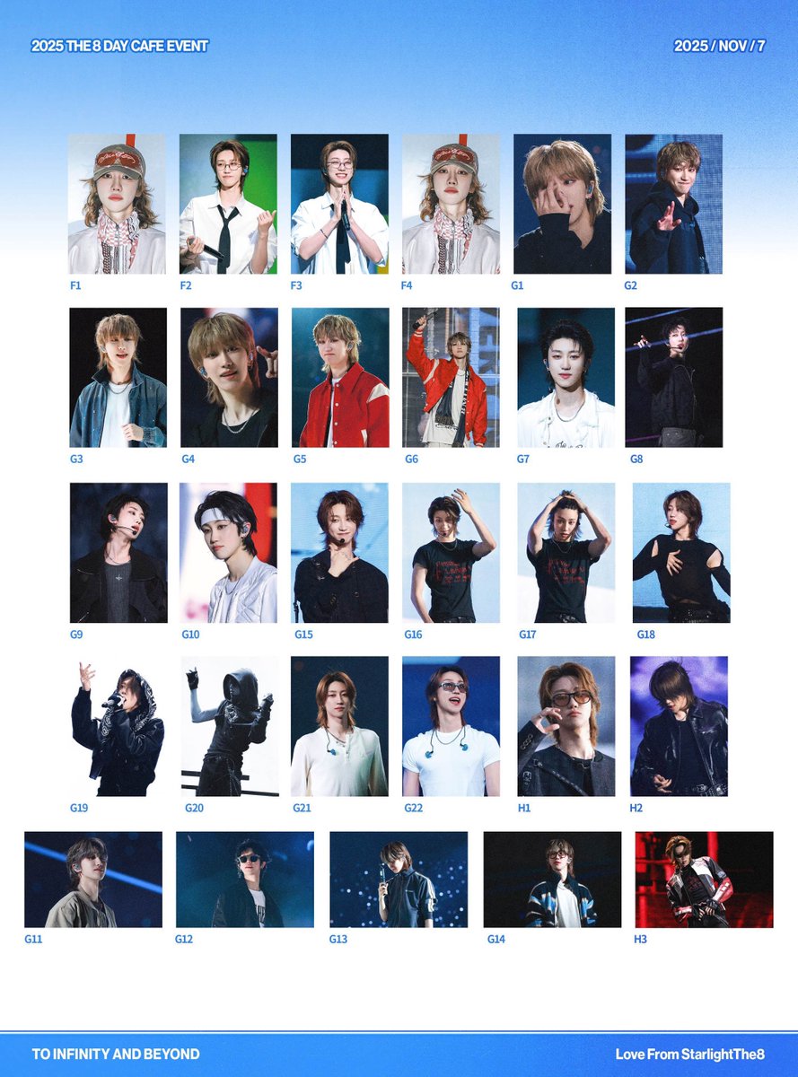 Starlight The8 2025 BIRTHDAY CAFE EVENT 액자 통판 공지

25.11.09 - 11.23 11:59PM

goods>bit.ly/25cafegoods
frame>bit.ly/25cafeframe

If you want to open overseas G.O. please DM

본 트윗을 RT해주신 3분께 추첨으로 포카홀더 드립니다.