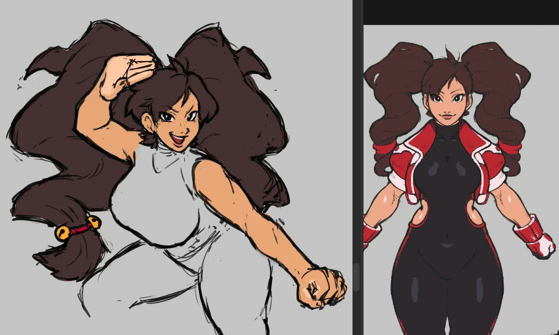 The world ain't ready for something like this but Cherry Richards is the Mai to Poison's Chun-Li