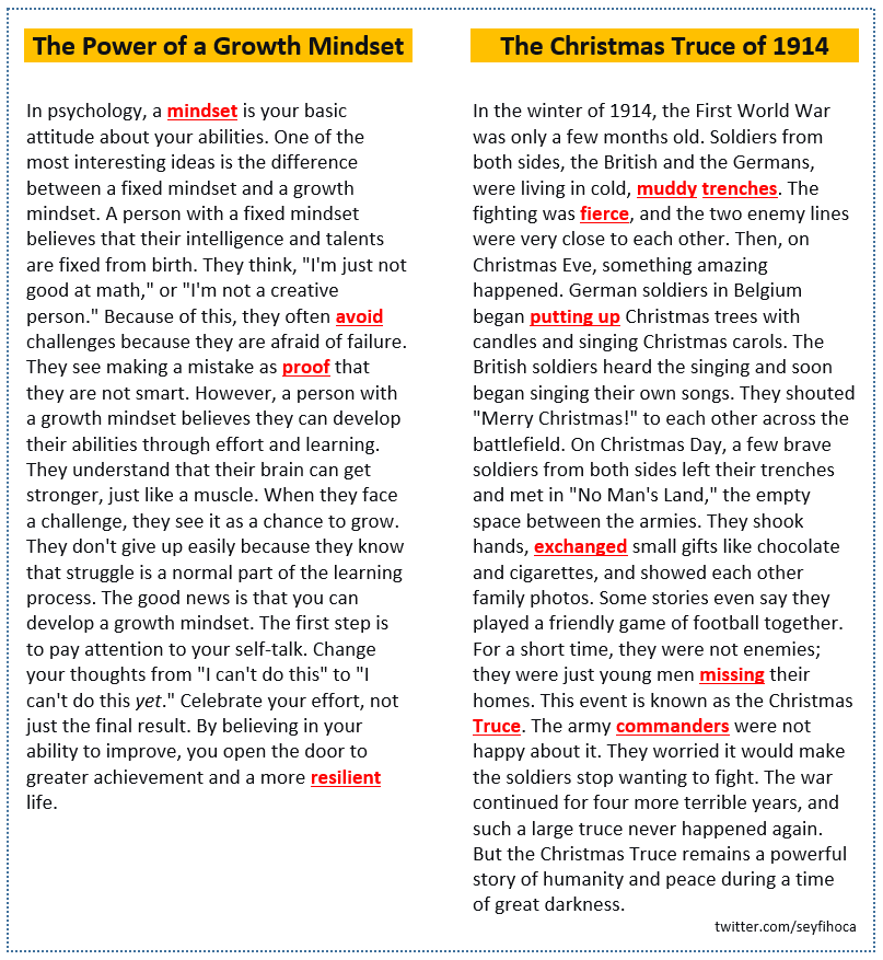 seyfihoca's tweet image. Struggling with your language exam? 🎯 A key tip: READ WIDE! Don&apos;t just read about your hobbies. Exams cover science, culture, history &amp;amp; the environment. A broad vocabulary is your superpower. Understanding different text structures helps you answer faster. #LanguageLearning…
