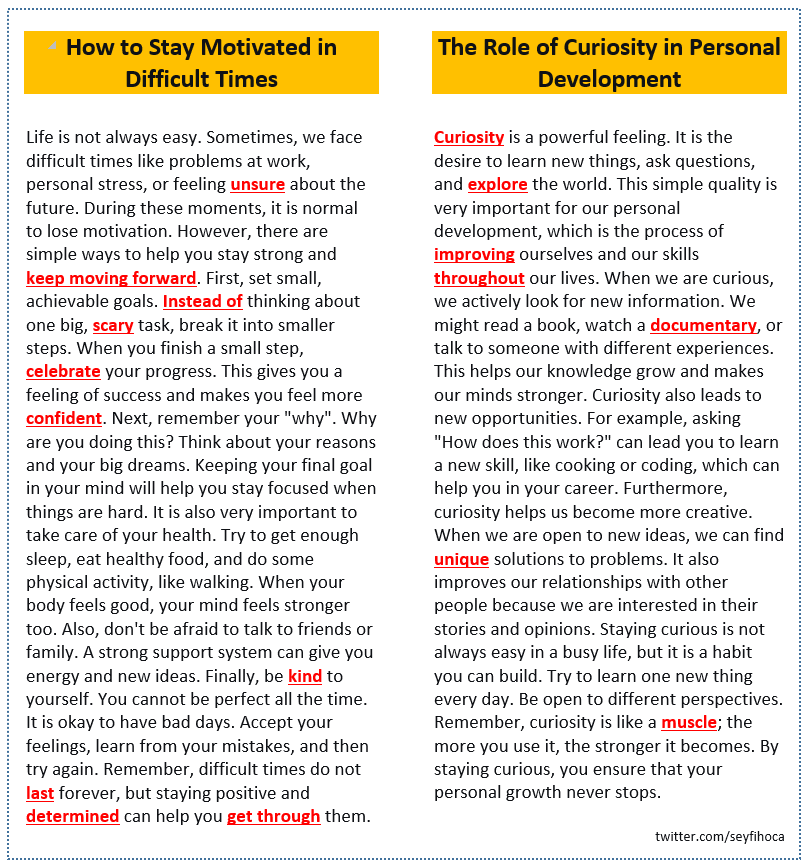 seyfihoca's tweet image. Struggling with your language exam? 🎯 A key tip: READ WIDE! Don&apos;t just read about your hobbies. Exams cover science, culture, history &amp;amp; the environment. A broad vocabulary is your superpower. Understanding different text structures helps you answer faster. #LanguageLearning…