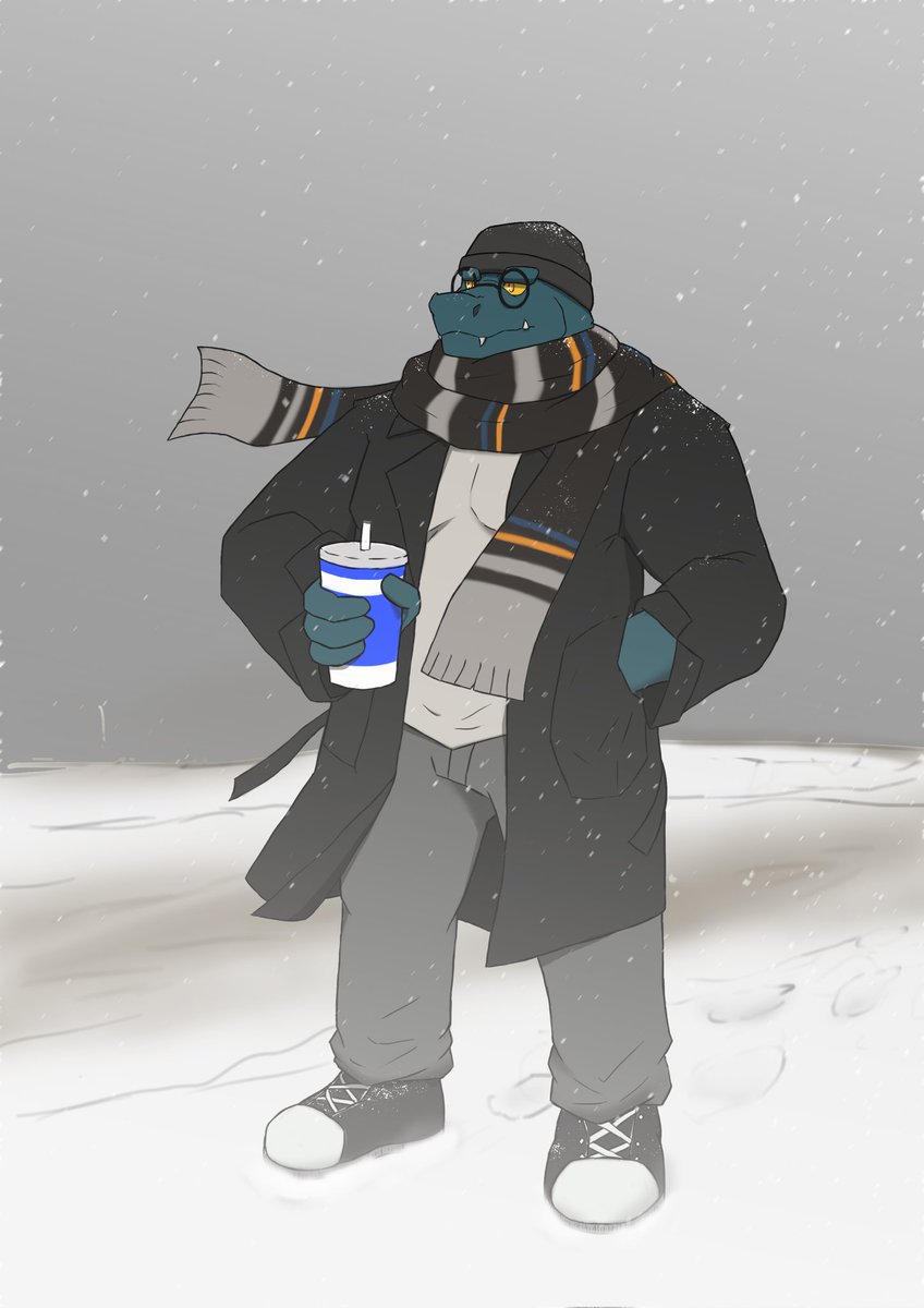 日常摸鱼24
冬天的第一画Sal
想画好点的穿搭，最后拼尽全力只能配出黑白配(我的审美就这样落后😭)
#passwordvn