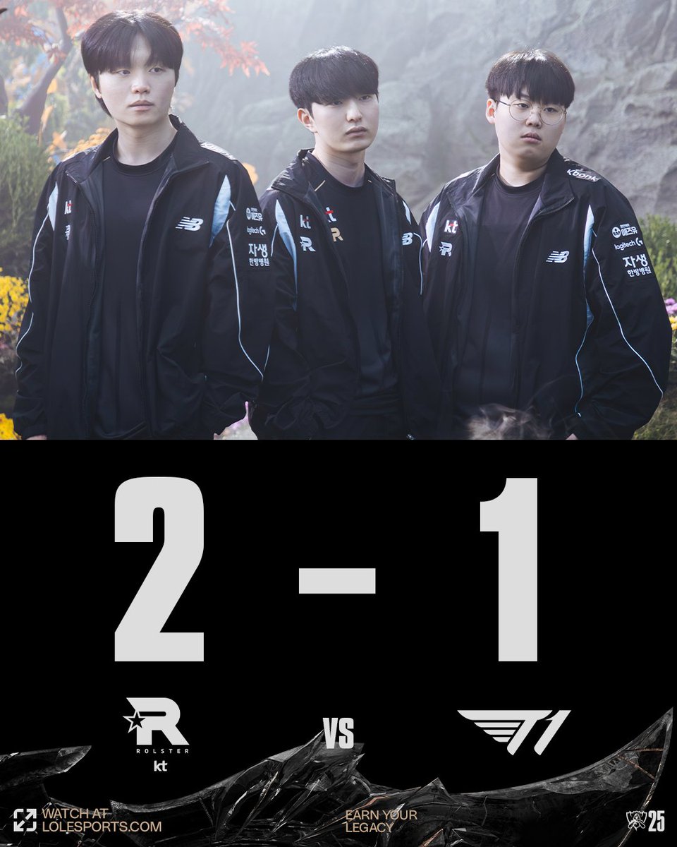 lolesports's tweet image. CHAMPIONSHIP POINT:

@KTROLSTER_TW TAKE THE LEAD IN THE #WORLDS2025 FINAL!