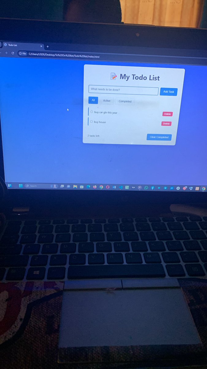 aniontedweb3's tweet image. I create a TO DO LIST using HTML,CSS,JavaScript 
I still have a lot of projects to show but this is my least and my first project on web development 
I will still be posting stay tune guyss 

#WebDevelopment #javascriptframeworks #CSS #html