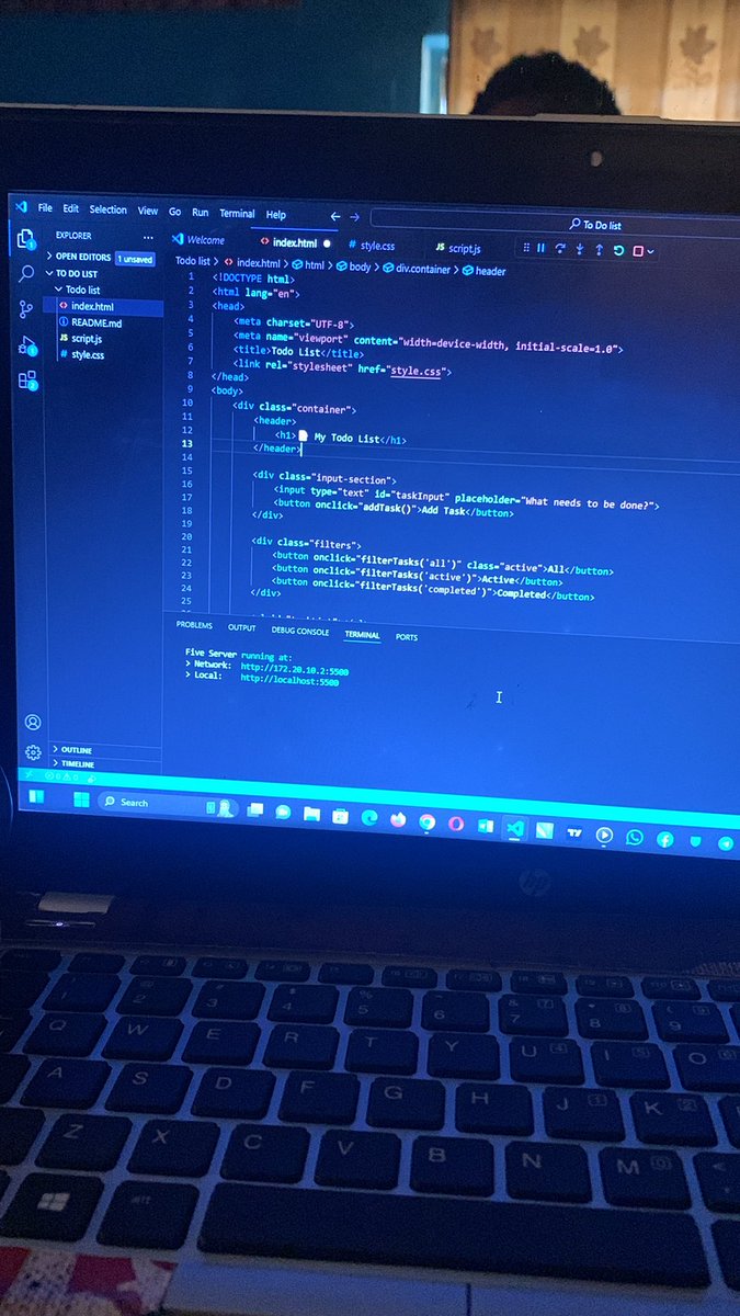 aniontedweb3's tweet image. I create a TO DO LIST using HTML,CSS,JavaScript 
I still have a lot of projects to show but this is my least and my first project on web development 
I will still be posting stay tune guyss 

#WebDevelopment #javascriptframeworks #CSS #html