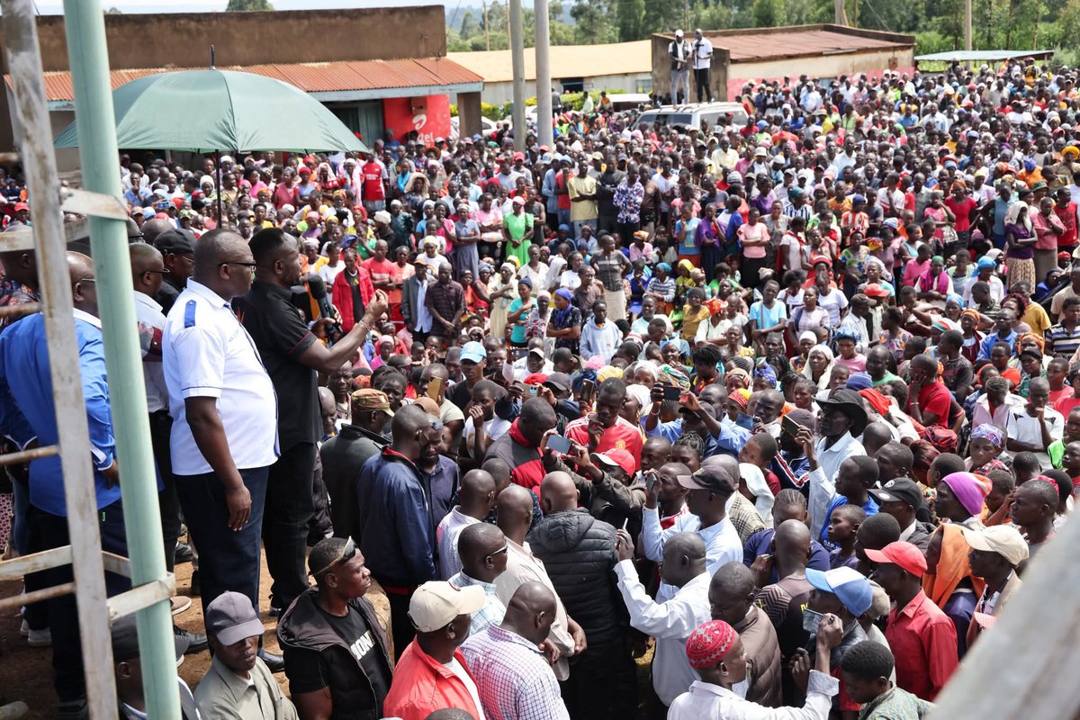 DAP_Kenya's tweet photo. Deputy Party Leader @GeorgeNatembeya and Senator @DrBKhalwale leading campaigns for our Malava Parliamentary aspirant Seth Panyako in Lukume and Malava Kabras areas. Panyako presents the new hope, renaissance and paradigm shift for Mulembe nation.
#MwamkoMpya https://t.co/m7aWifuZOa
