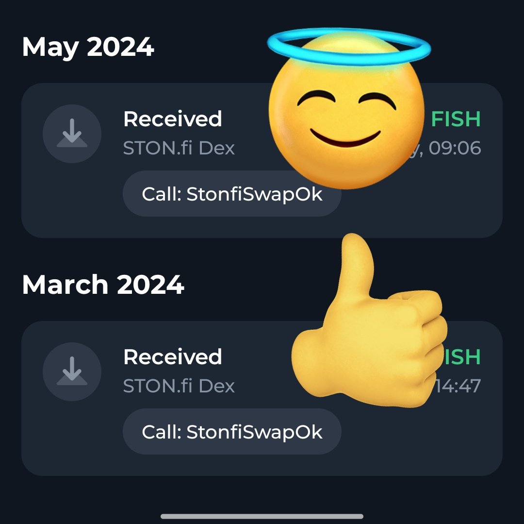 Holding $FISH since 2024, and this is the right time to bag more

How many $FISH can 100 $TON buy?

<a href="/tonfish_tg/">TON FISH</a> are the Pioneers, shouldn't I believe in what they are building? The first Telegram based memecoin on <a href="/ton_blockchain/">TON 💎</a>
DYOR
Hodl $FISH for dear life 😊 

#Fish #Tonfish